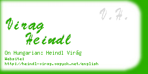virag heindl business card